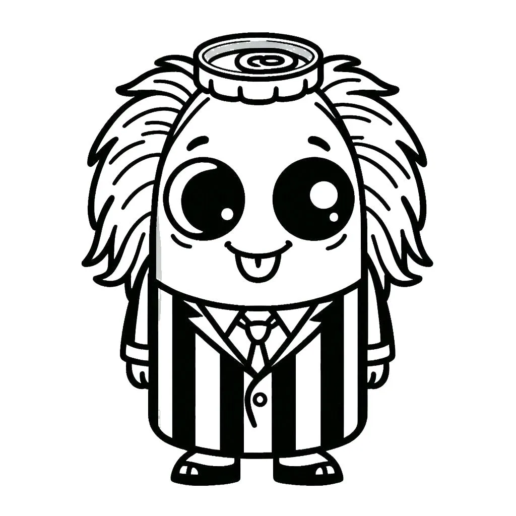 coloriage Beetlejuice à imprimer pour enfant de 9 ans 1