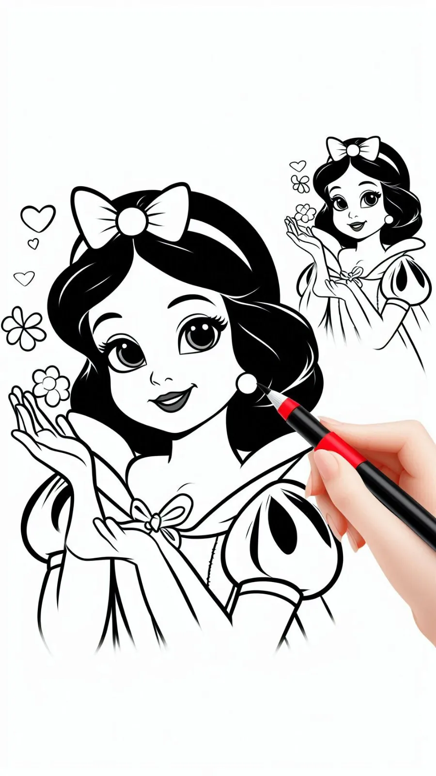 télécharger coloriage Blanche Neige gratuit