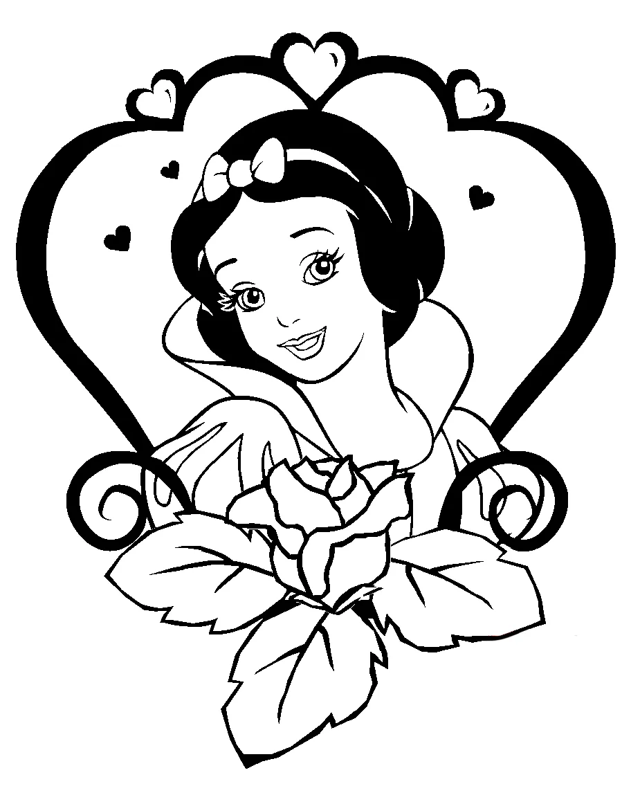 coloriage Blanche Neige en ligne pour enfant