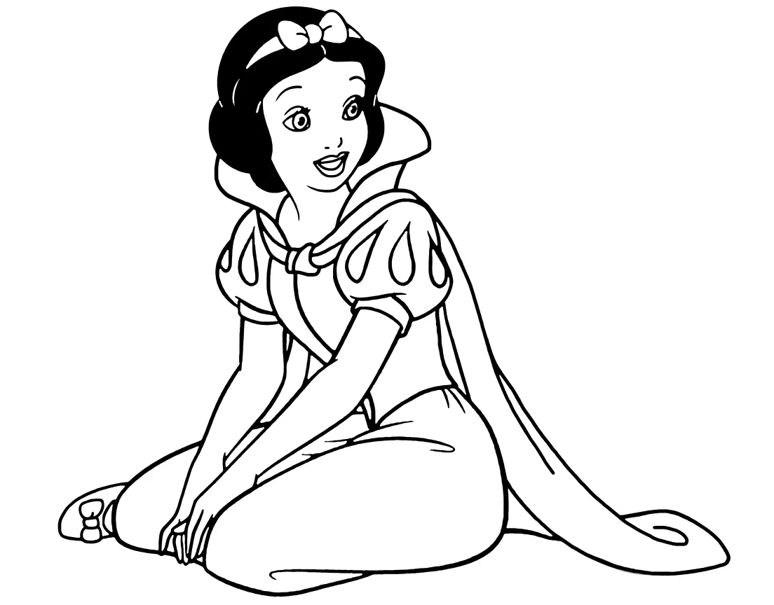 coloriage Blanche Neige a dessiner en ligne 1