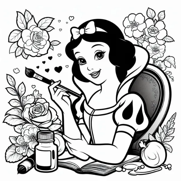 43+ Blancanieves Para Colorear: La magia del cuento de hadas