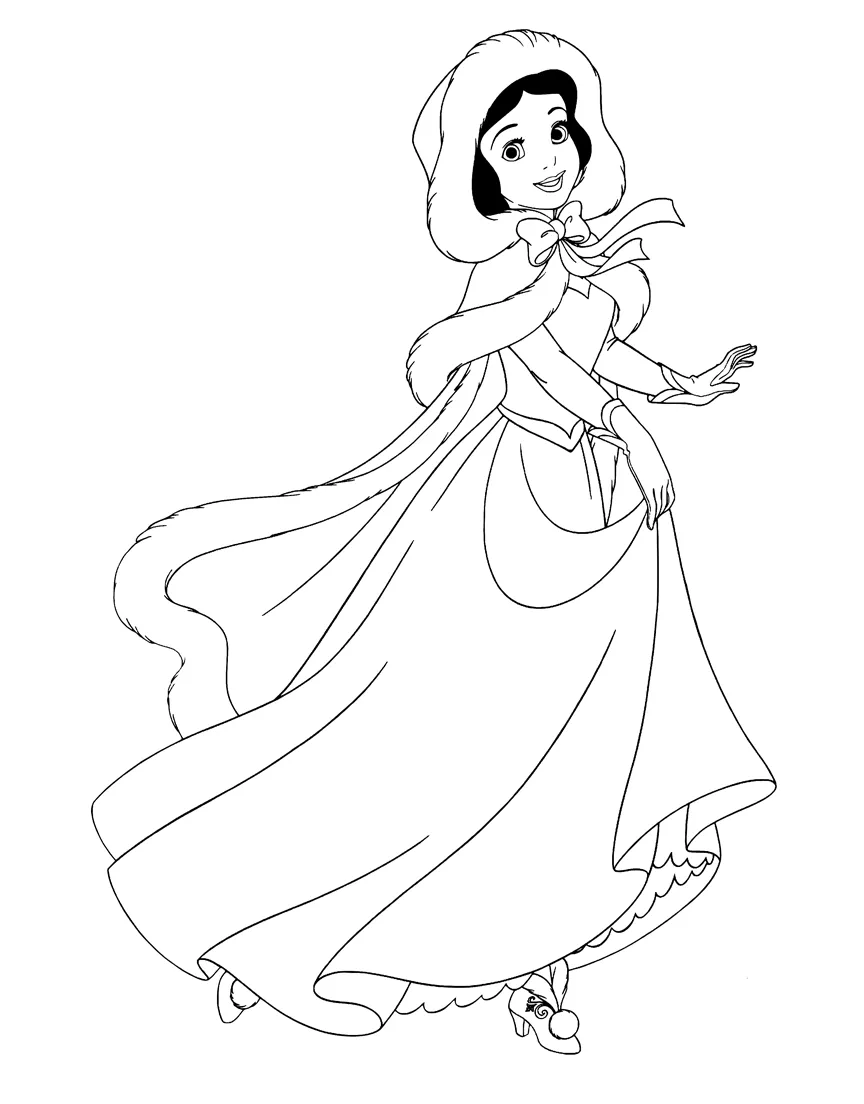 coloriage Blanche Neige a imprimer gratuit