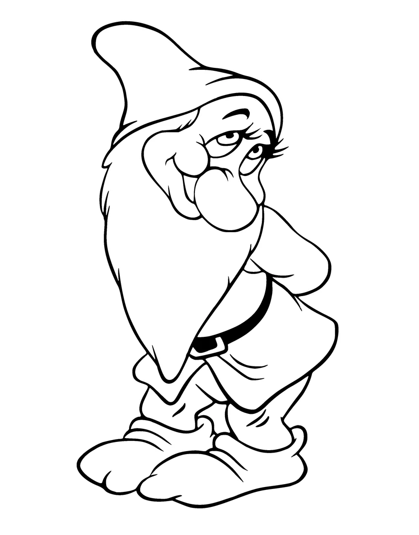 coloriage Blanche Neige et decoupage a imprimer gratuit