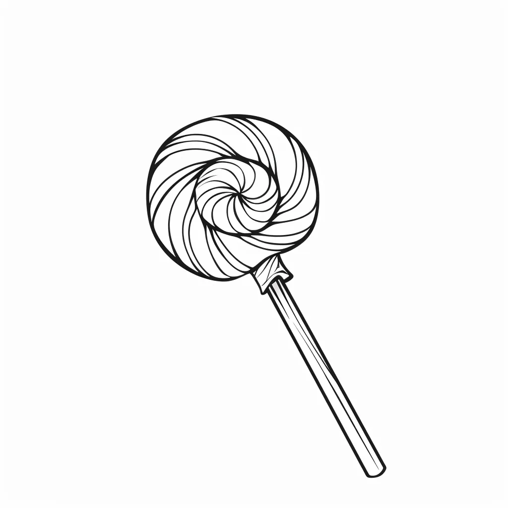 image pour coloriage Bonbon enfant