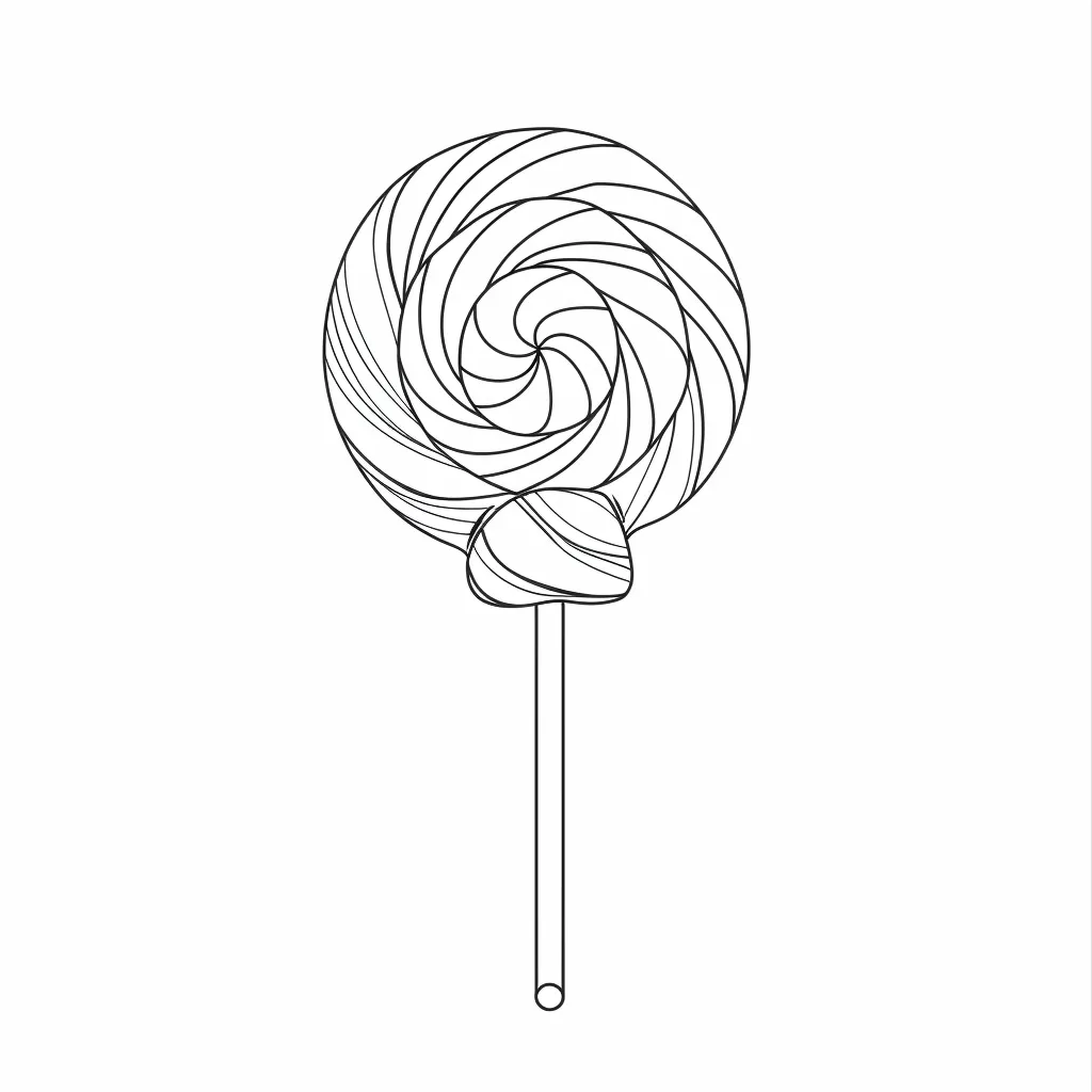 coloriage Bonbon pour enfant à imprimer 1