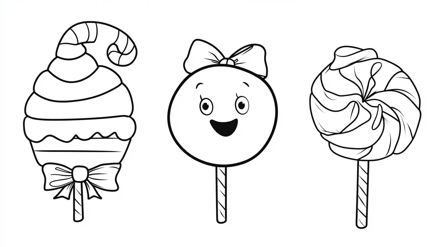 coloriage Bonbon gratuit pour enfants