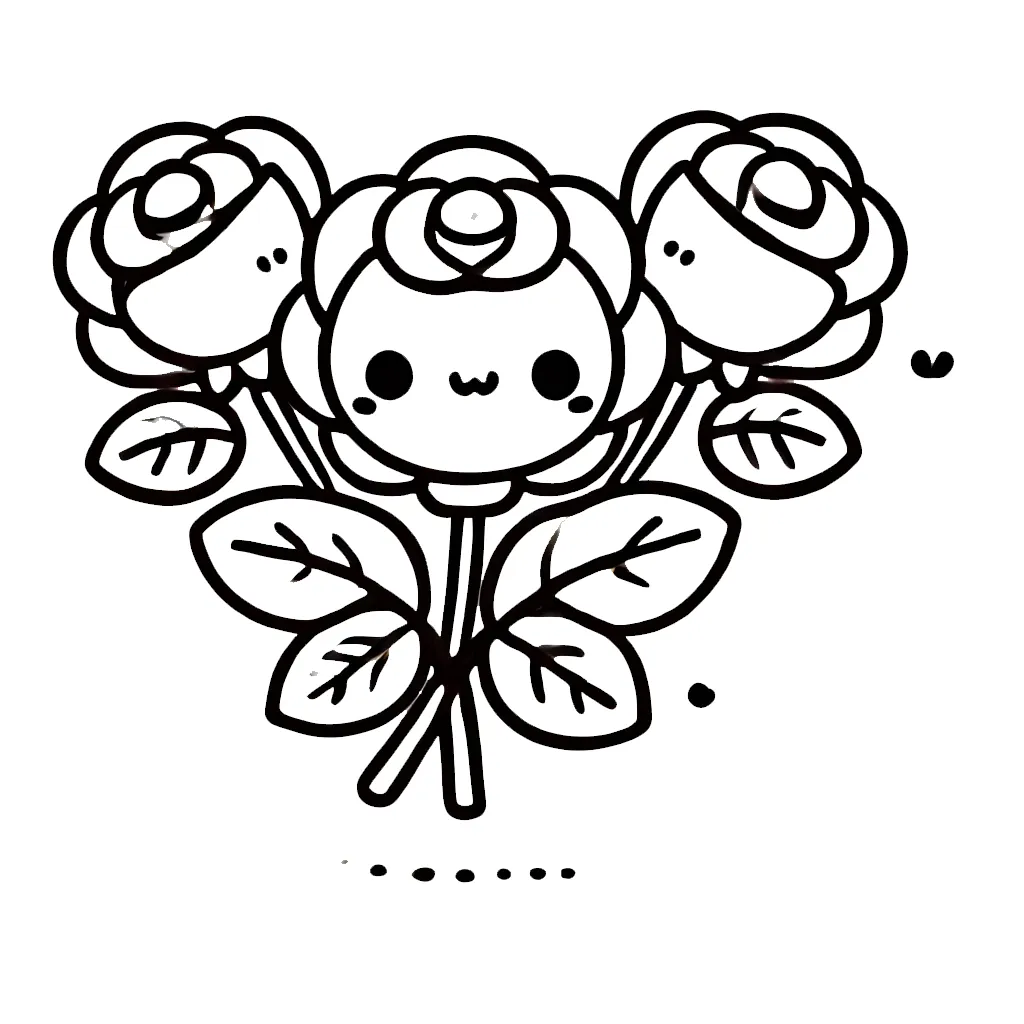 coloriage Bouquet De Fleurs à imprimer gratuit