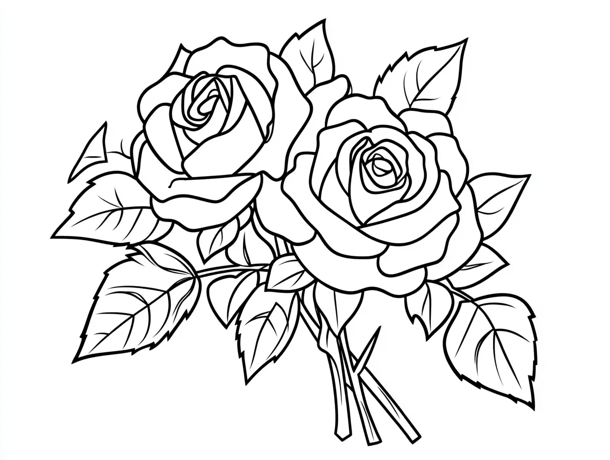 coloriage Bouquet De Fleurs pour primaire