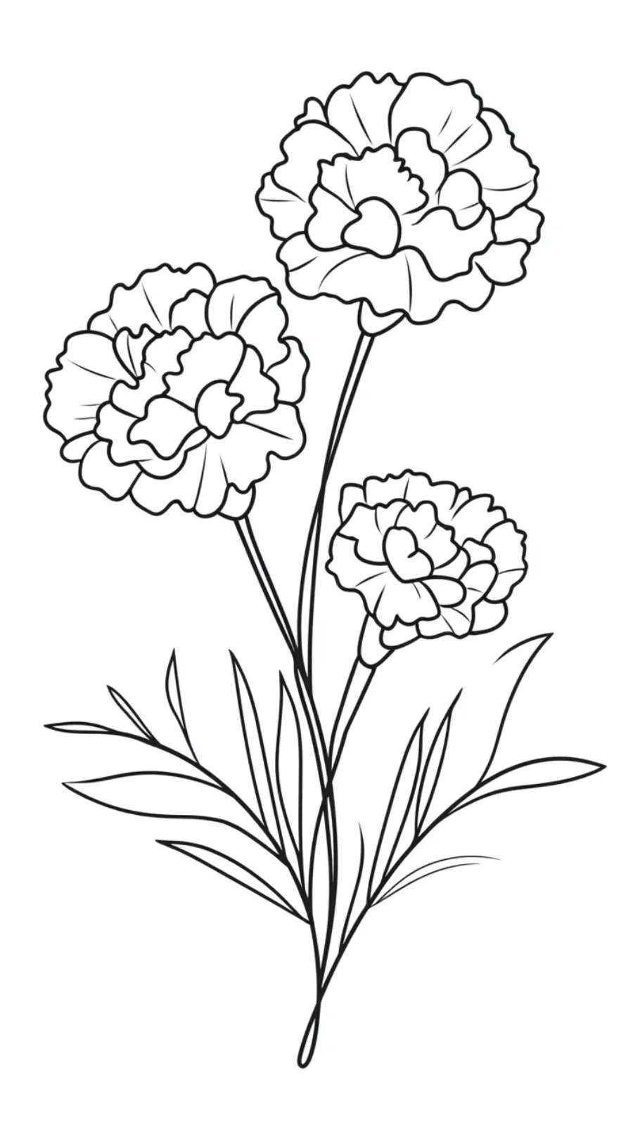 imprimer coloriage Bouquet De Fleurs