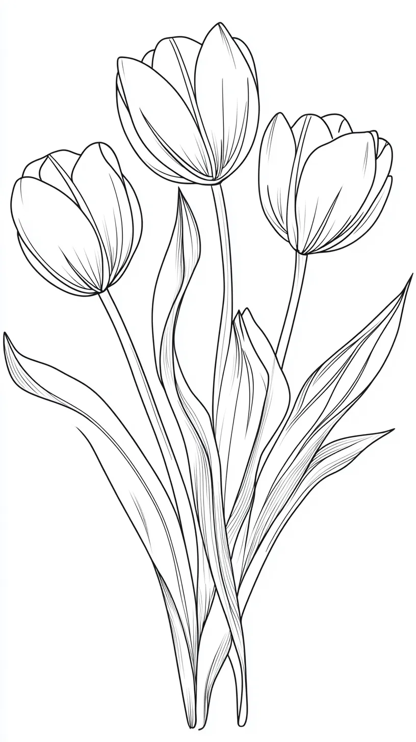 imprimer coloriage Bouquet De Fleurs 1