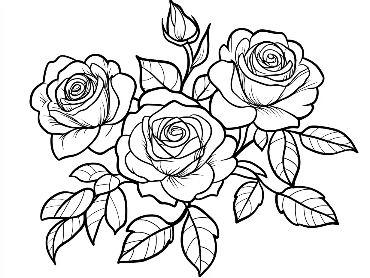 coloriage Bouquet De Fleurs et decoupage a imprimer gratuit