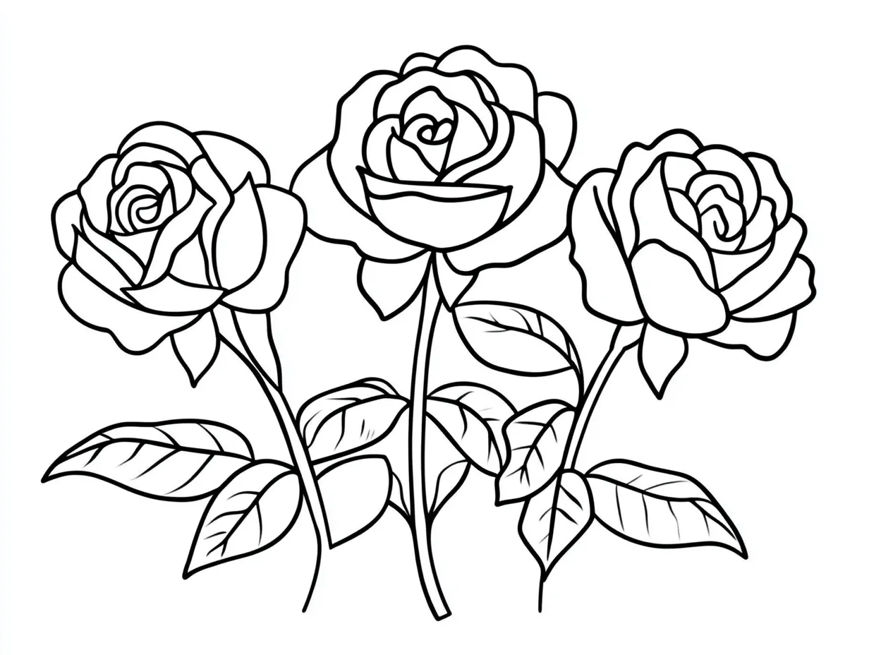 coloriage Bouquet De Fleurs gratuit a imprimer