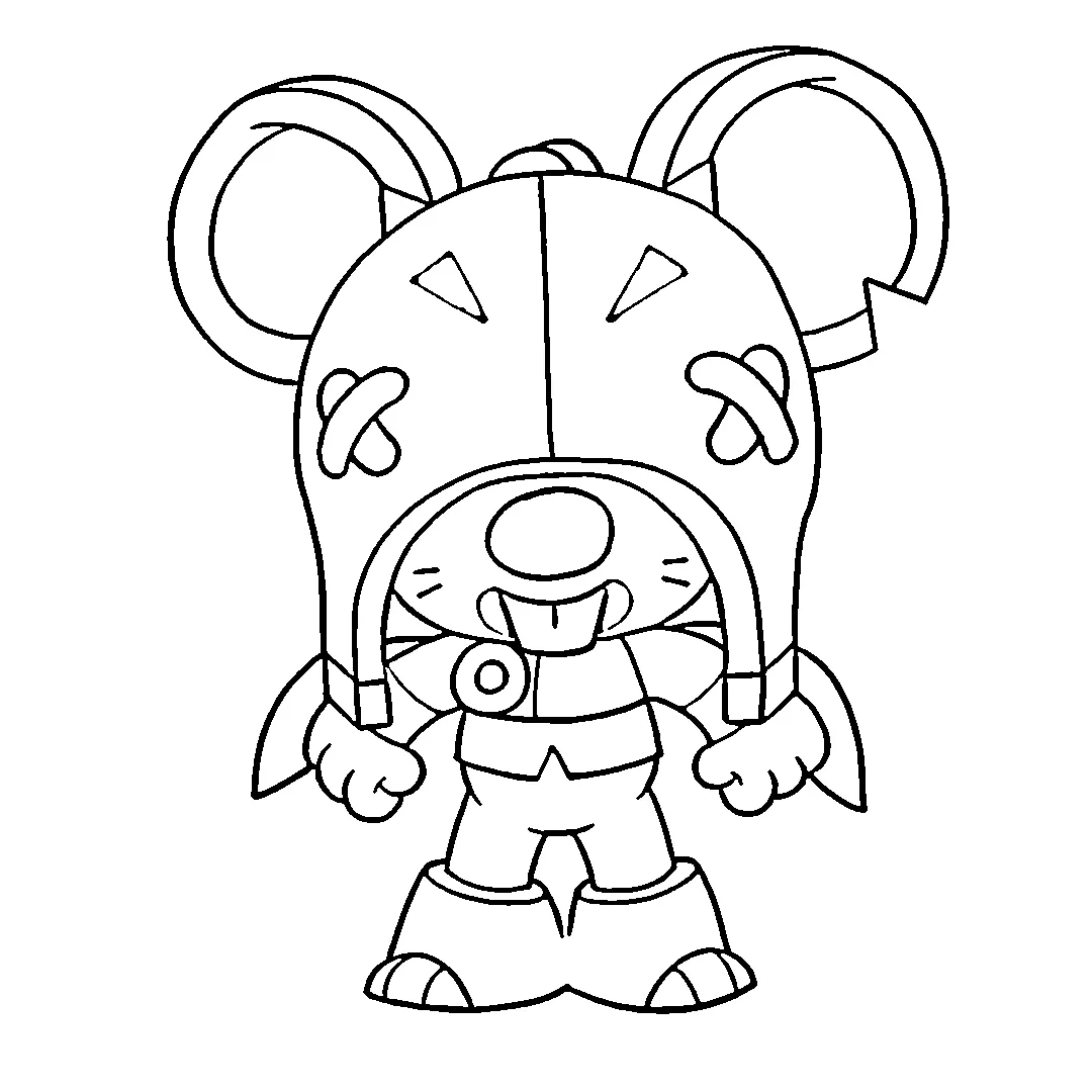 coloriage Brawl Stars à imprimer pour enfant de 10 ans