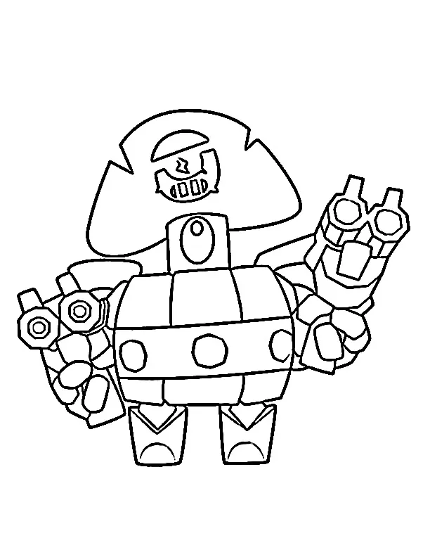 coloriage Brawl Stars pour enfant de 2 ans