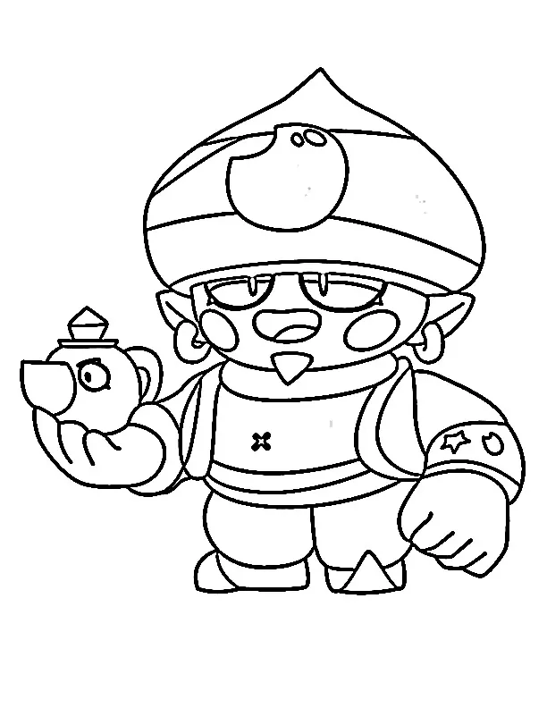 coloriage Brawl Stars et decoupage 1