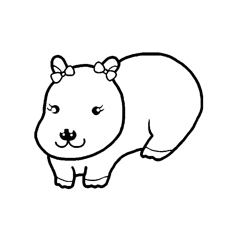 coloriage Capybara et dessin a imprimer 1