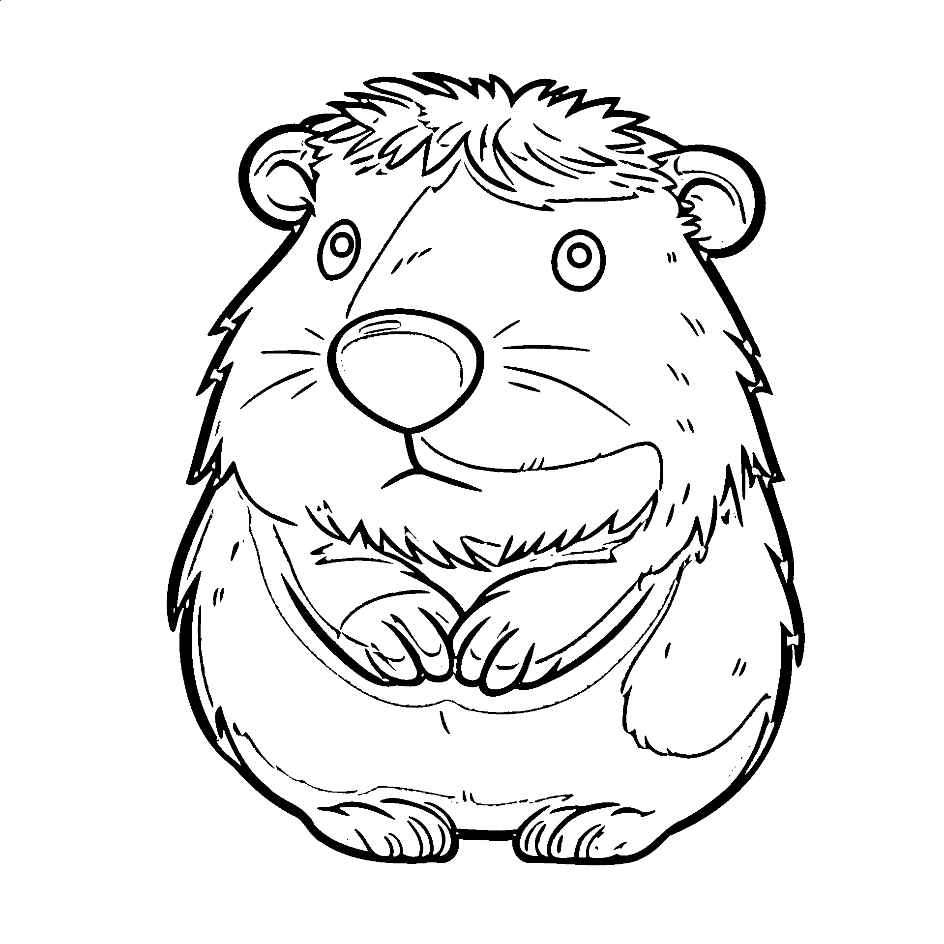 image de coloriage Capybara pour enfant 1