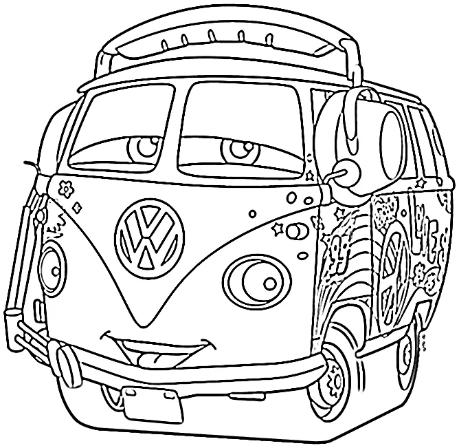 coloriage Car pour enfant de 6 ans 1