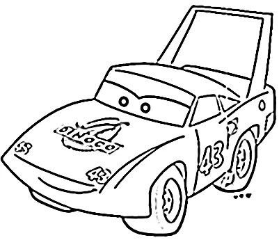 coloriage Car à imprimer gratuitement pdf 1