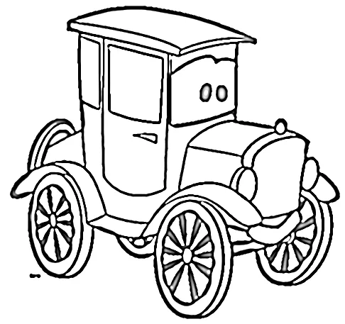 coloriage Car à imprimer pour enfant de 8 ans