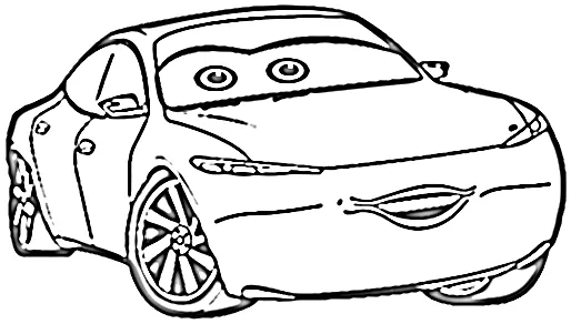 coloriage Car à imprimer pour enfant de 3 ans