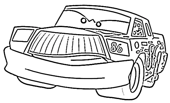 coloriage Car de pour enfants