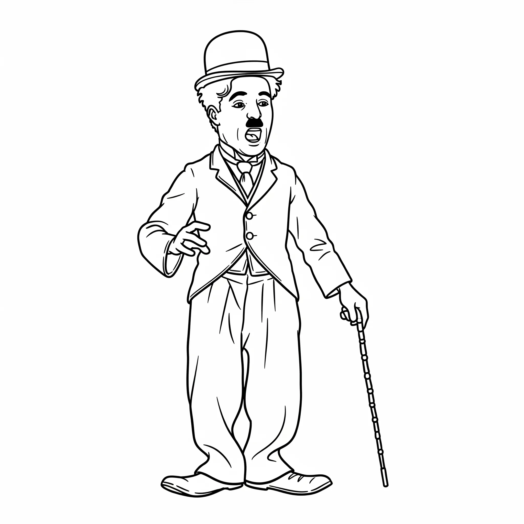 coloriage Charlie en train de chanter en ligne