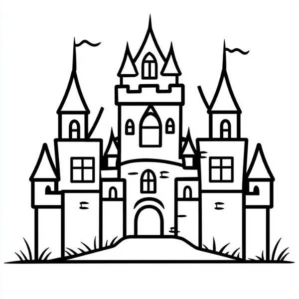 37+ Castillo Para Colorear en PDF: colección única y gratuita