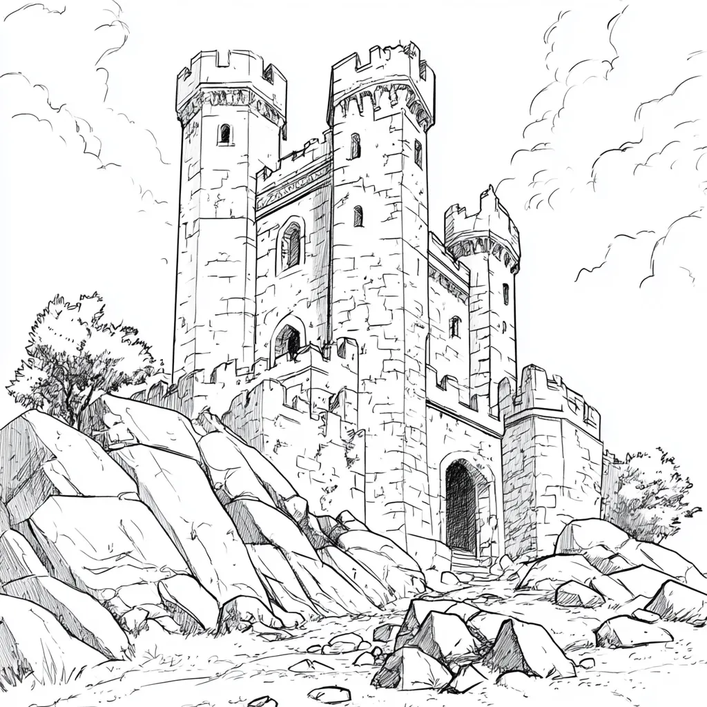 coloriage Chateau et dessins