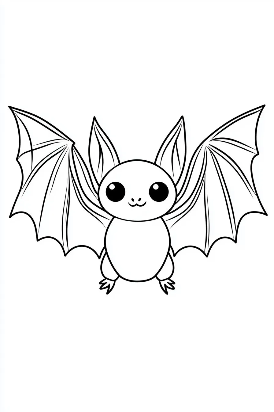 coloriage Chauve Souris Halloween à imprimer pdf gratuit 2