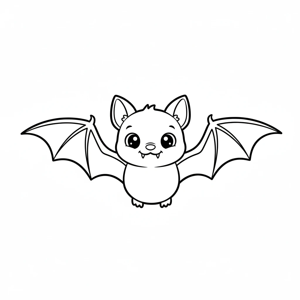 coloriage Chauve Souris Halloween à imprimer pdf