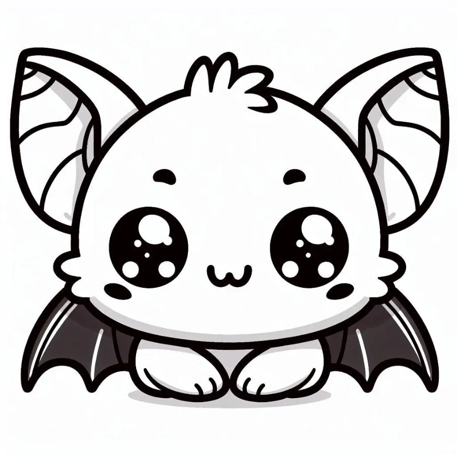 coloriage Chauve Souris Halloween à imprimer pour enfant de 7 ans