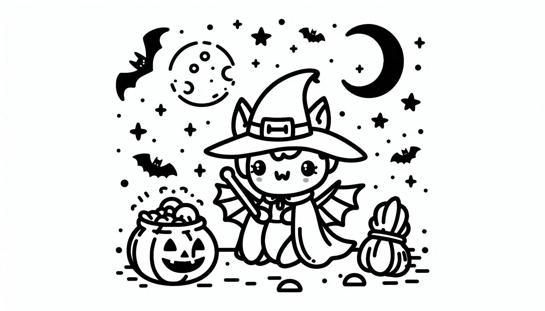 coloriage Chauve Souris Halloween et decoupage a imprimer gratuit