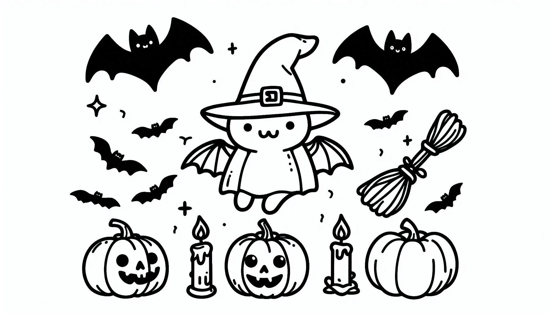 coloriage Chauve Souris Halloween à imprimer gratuitement pdf