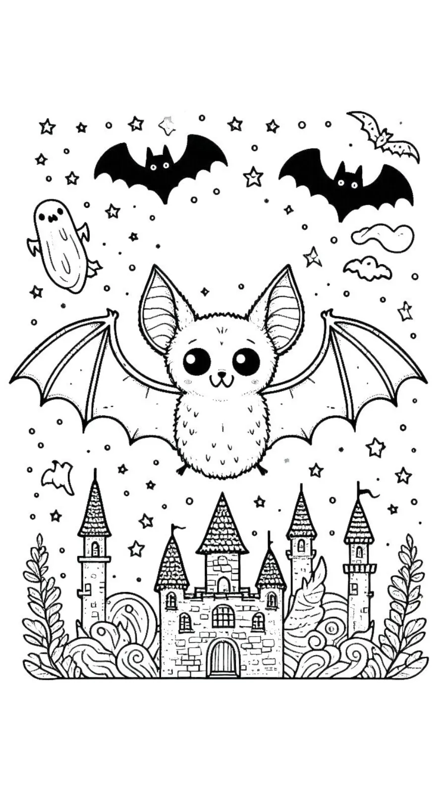31+ Murciélago Halloween Para Colorear : Vuela hacia la noche