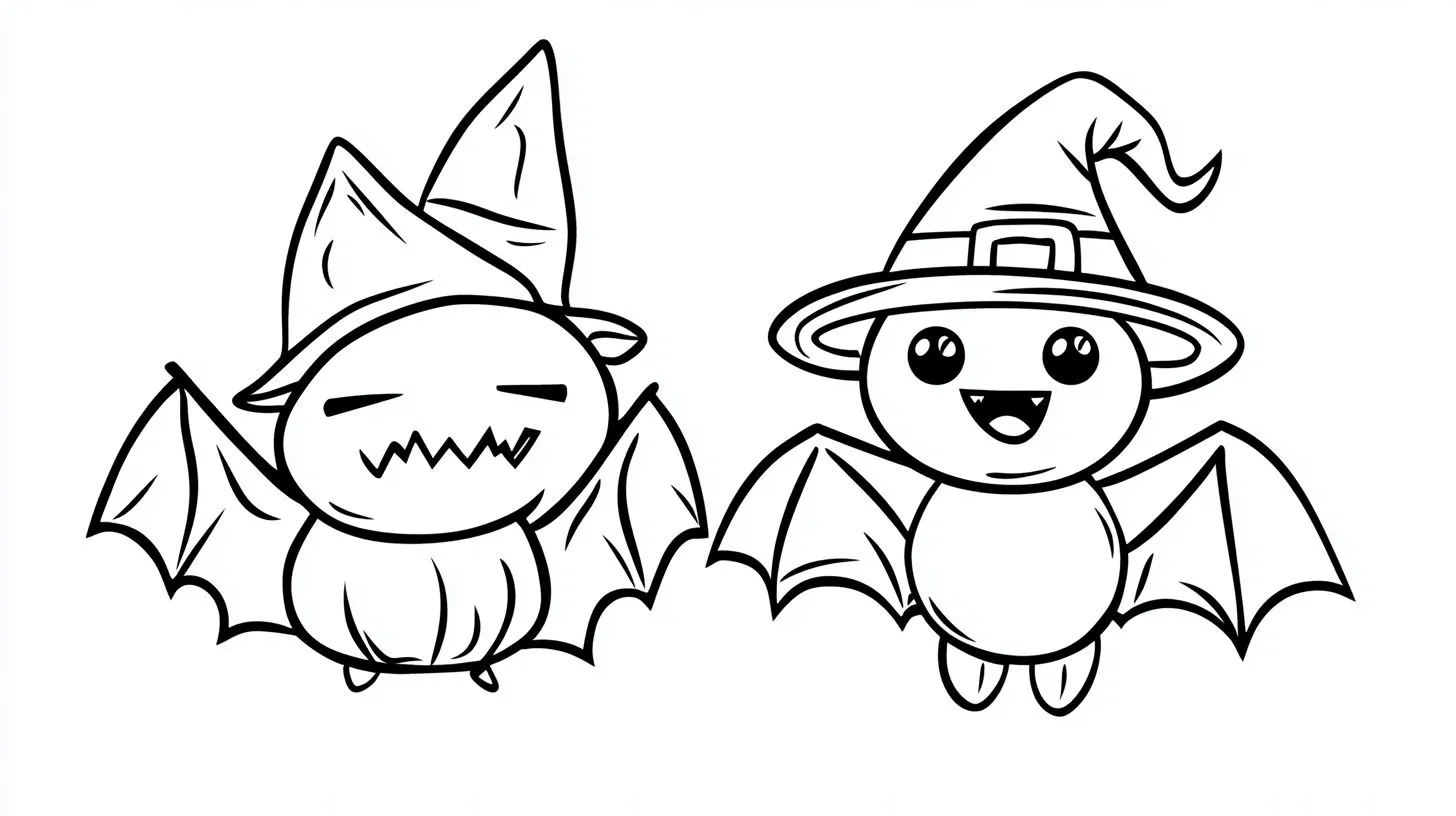 imprimer coloriage Chauve Souris Halloween gratuit