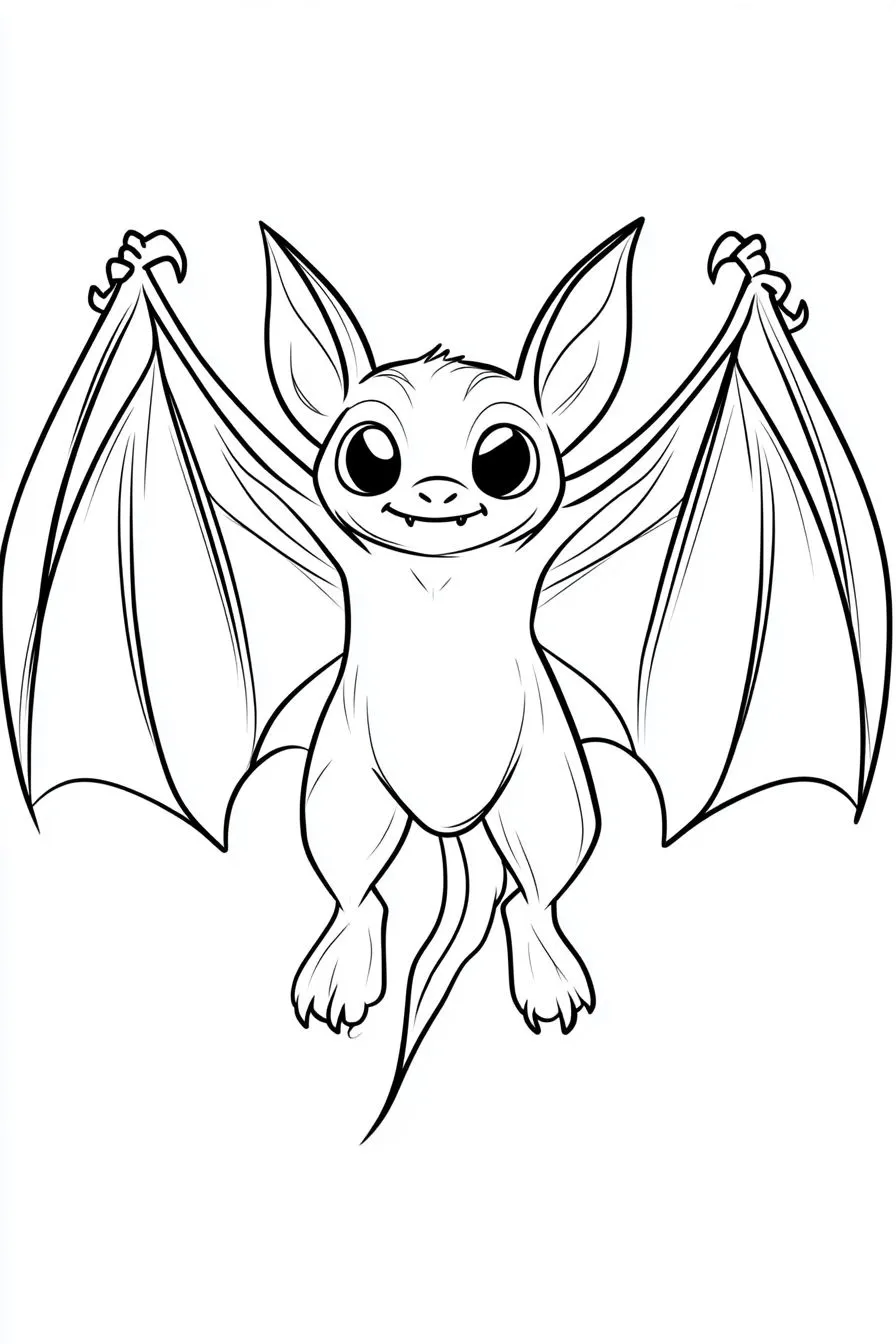 coloriage Chauve Souris Halloween à imprimer pour enfants