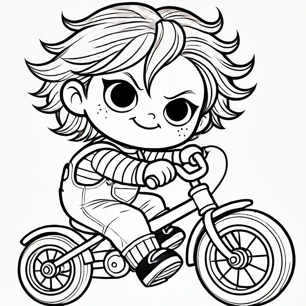 coloriage Chucky gratuit pour enfants 1