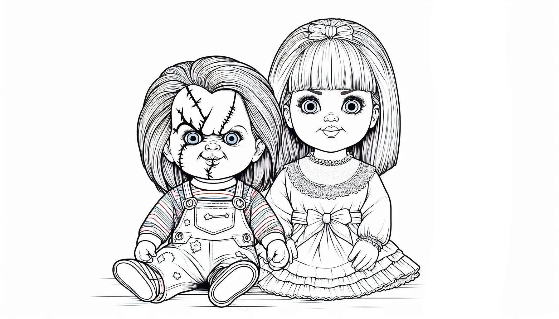 imprimer coloriage Chucky gratuit