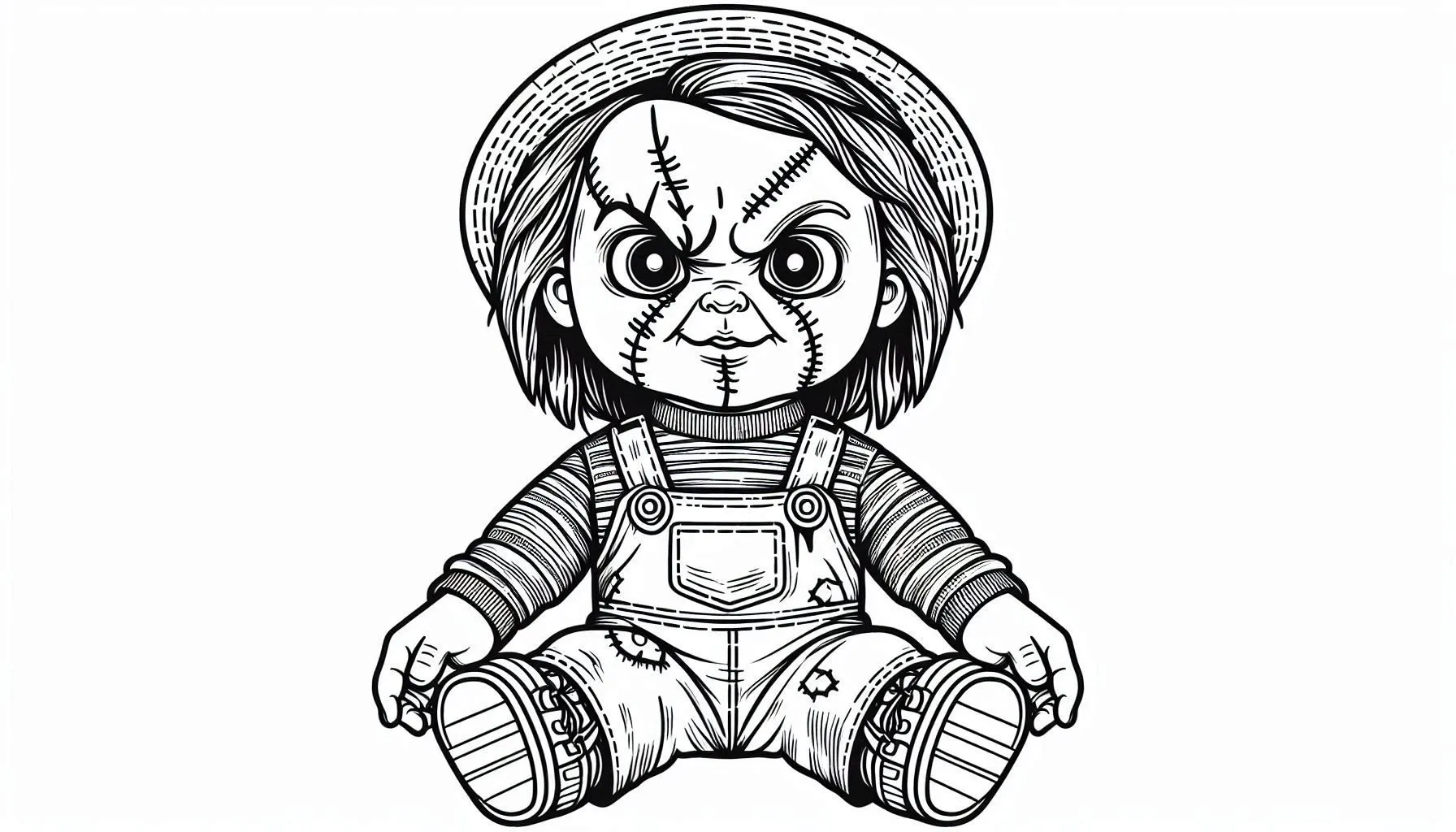 coloriage Chucky pour enfants à télécharger