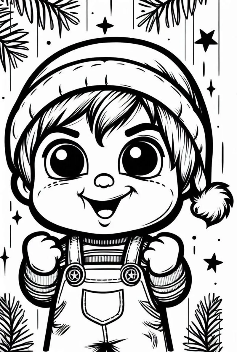 coloriage Chucky a colorier en ligne gratuitement 1