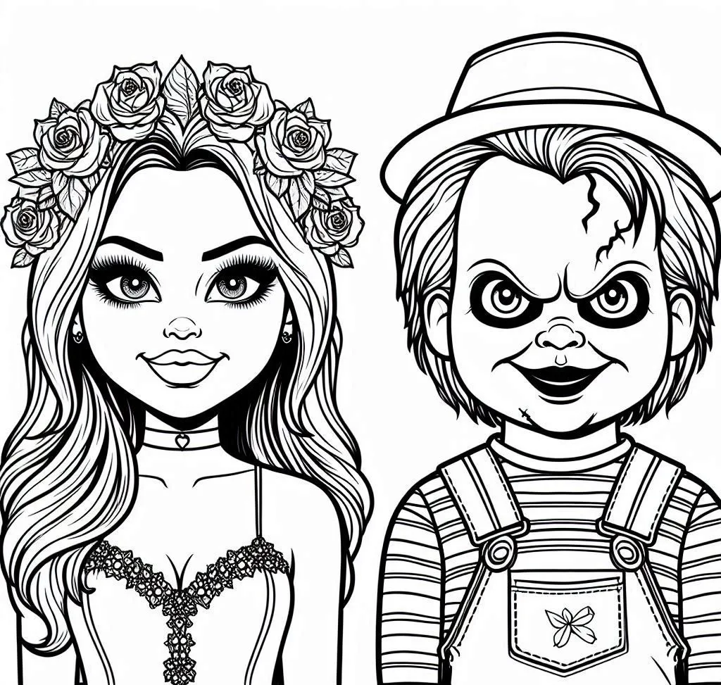 coloriage Chucky pour enfant de 8 ans