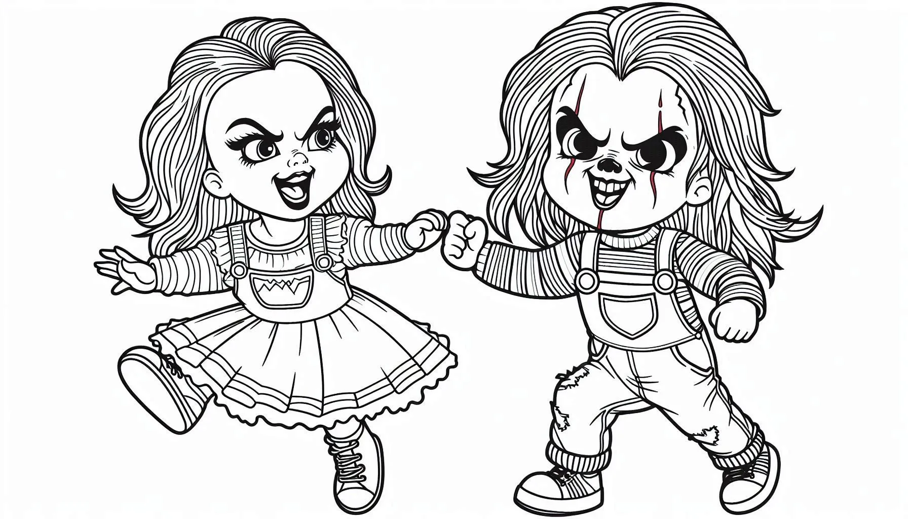 coloriage Chucky a dessiner et imprimer