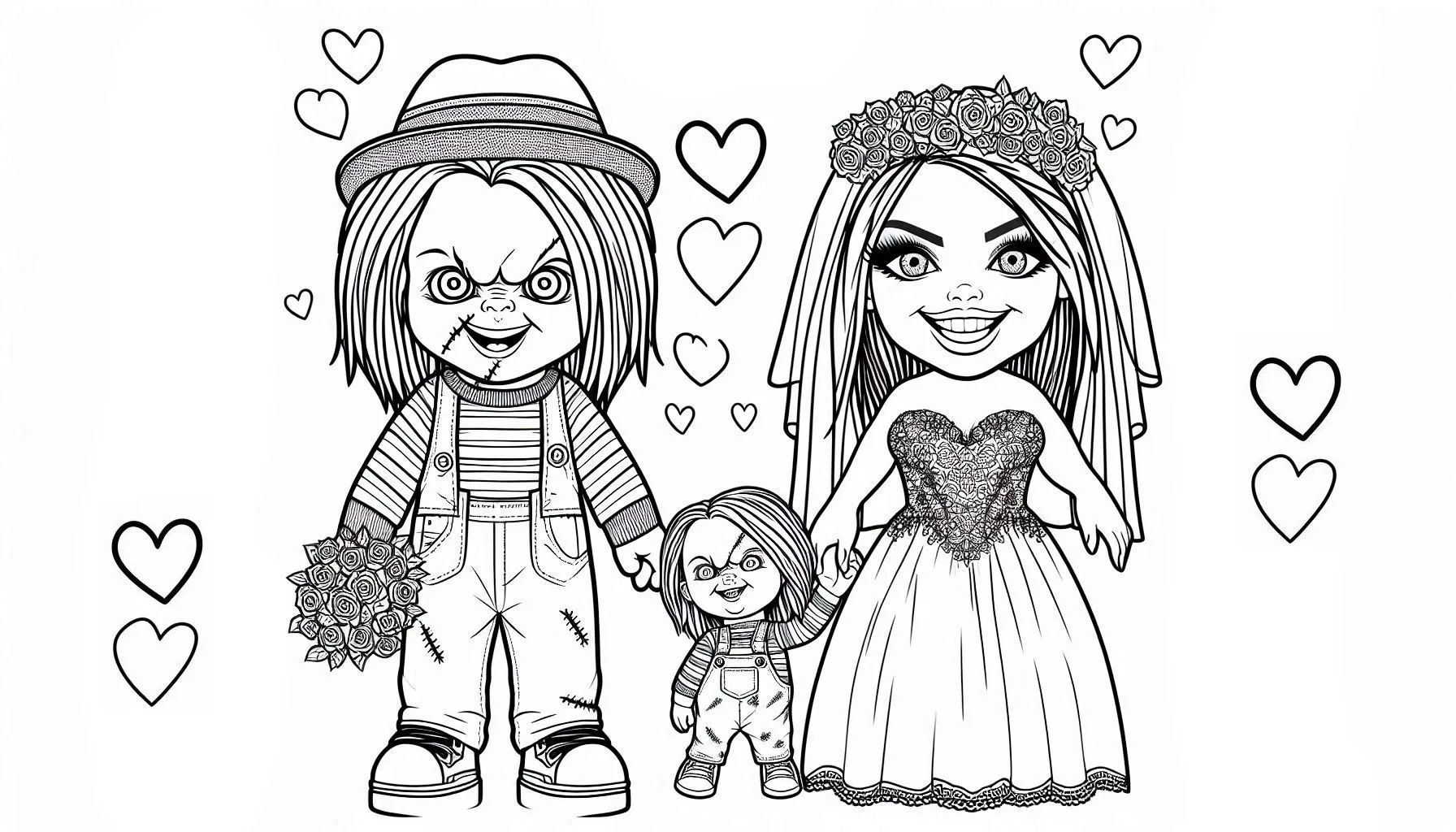 coloriage Chucky educatif pour enfant