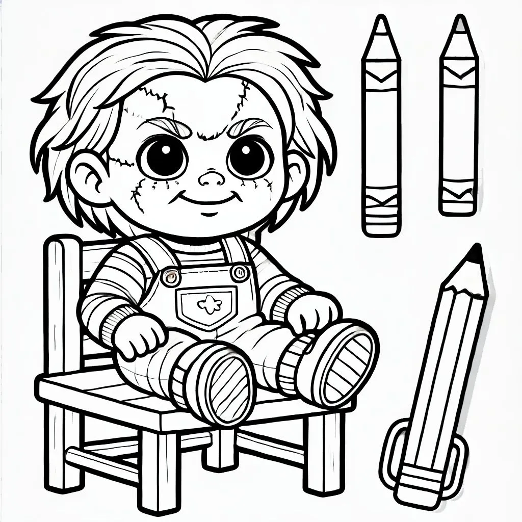 imprimer coloriage Chucky