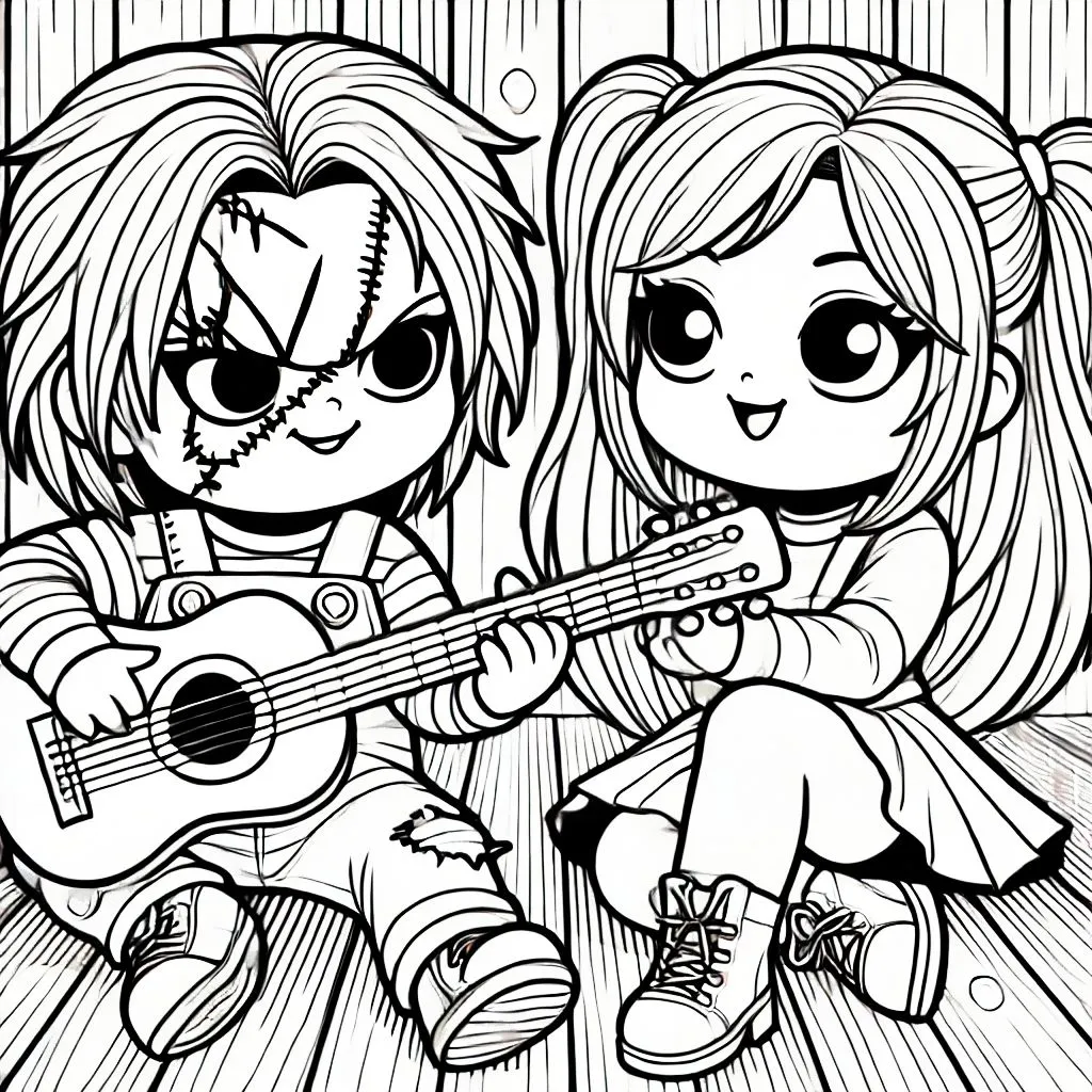 coloriage Chucky à imprimer pdf gratuit 1