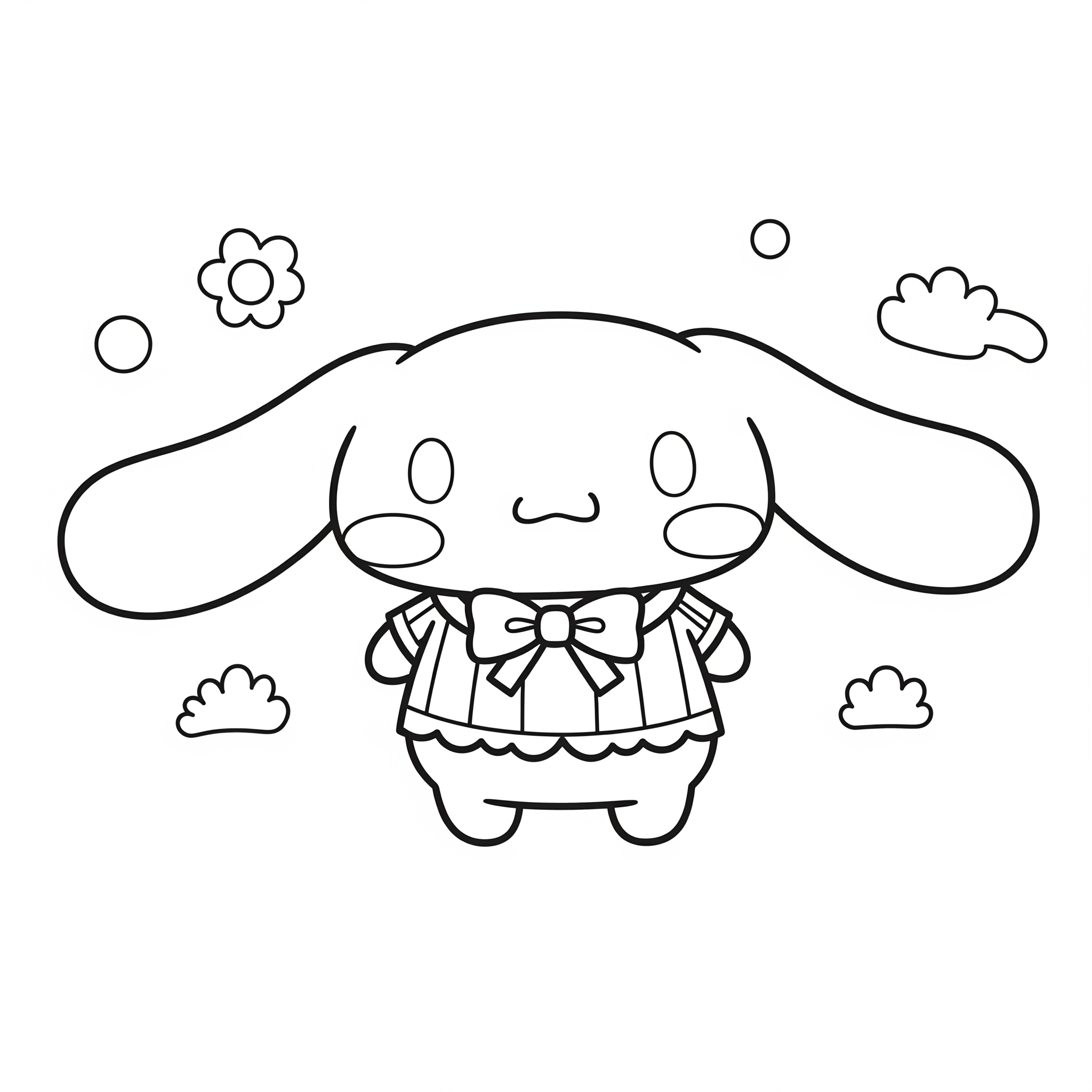 coloriage Cinnamoroll update à imprimer pour enfant de 10 ans