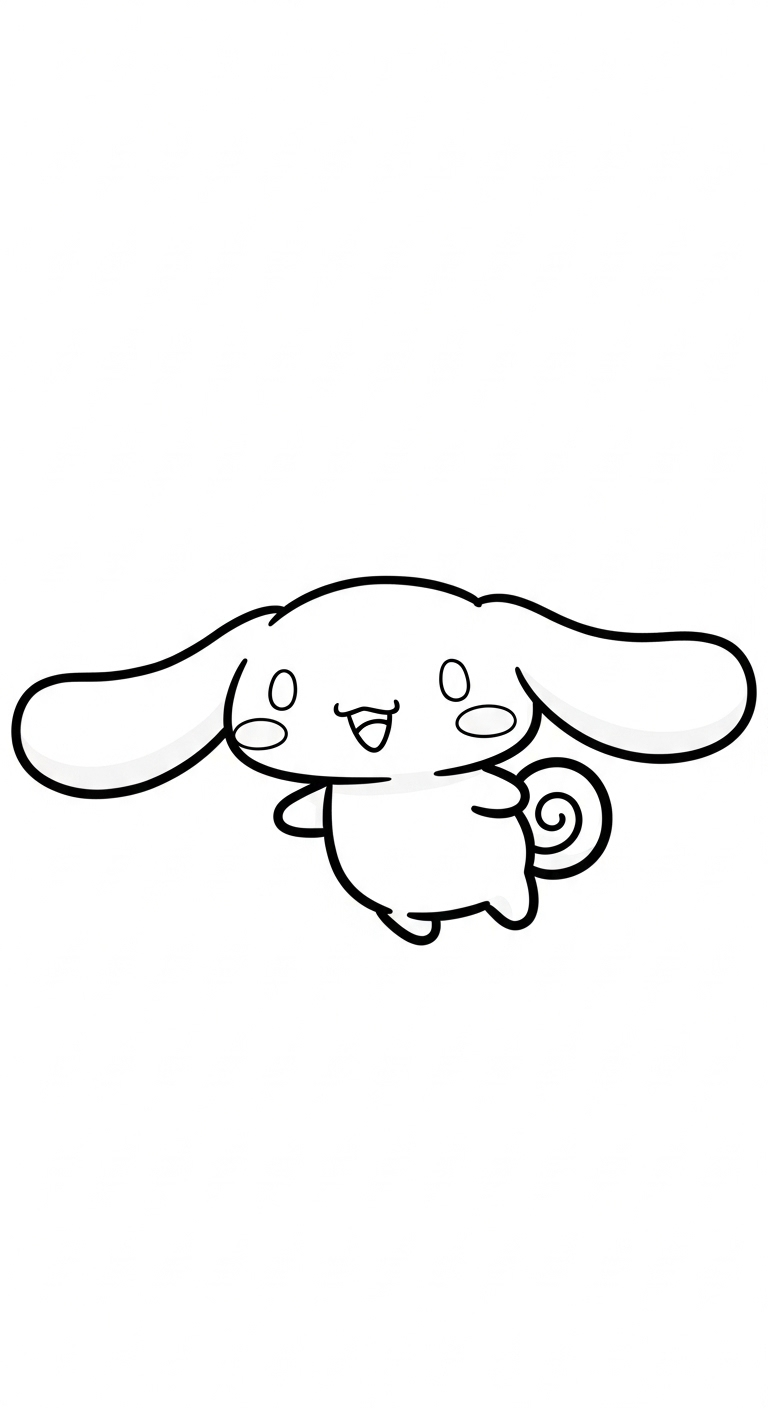 coloriage Cinnamoroll update à imprimer gratuitement pdf