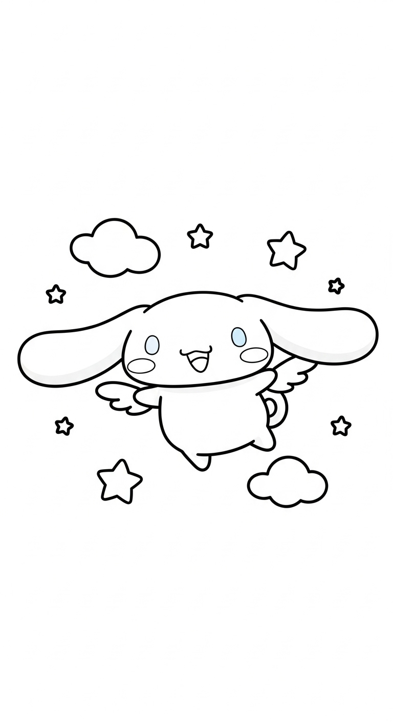 coloriage Cinnamoroll update pour enfant de 8 ans