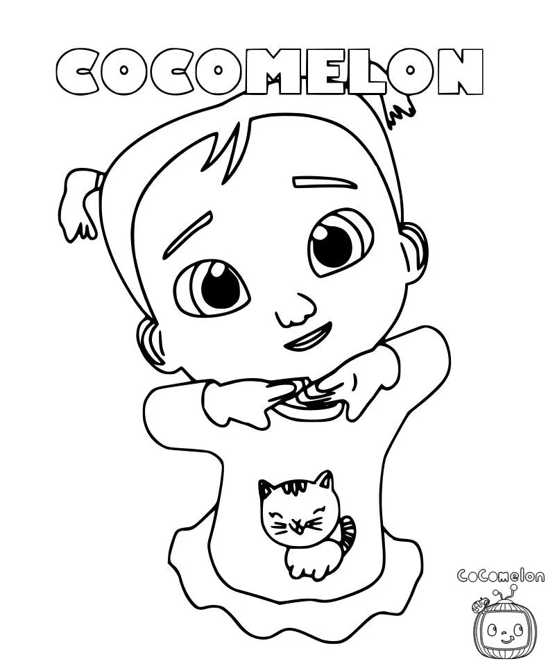 coloriage Cocomelon pour enfant de 5 ans 1